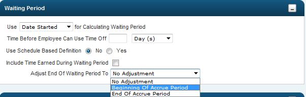 - Use allows you to specify which date should be used for accrual purposes if the date you specify in the Anchor Date is not present. - Adjust To provides the option to further adjust the Anchor Date.