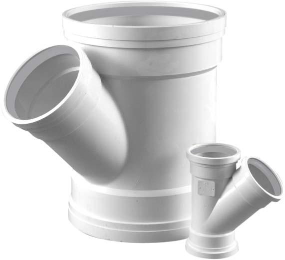 Trench Tough Plus TM SDR26 HEAVY WALL GASKETED SEWER FITTINGS Compatible with SDR26 and SDR35 sewer pipe and are used in areas where the installation conditions are more challenging, such as deep