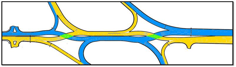 Main goal is to reduce delay: Accommodate the left turn movements Reduce the number of