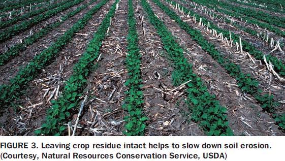 Management Strategies to Limit Soil Degradation Ground can be covered by leaving crop residue on the surface after