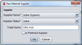 Click inside the Suppliers grid, right-click and choose Add Supplier. 2.