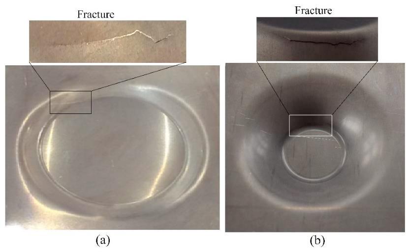 852 Shakir Gatea et al. / Procedia Engineering 207 (2017) 848 853 3.3. Fracture mechanism in the SPIF The SPIF test of a truncated hyperbolic shape with varying wall angles from 22.