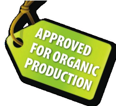 Our soil amendment is approved for the production of organic products in compliance