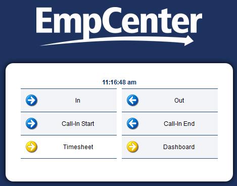 The WebClock will be available for the following employee profiles: Local 7 Local 21 CMM Local 181 Local 588 Web Clock users log in to the EmpCenter WebClock through the EmpCenter dashboard or