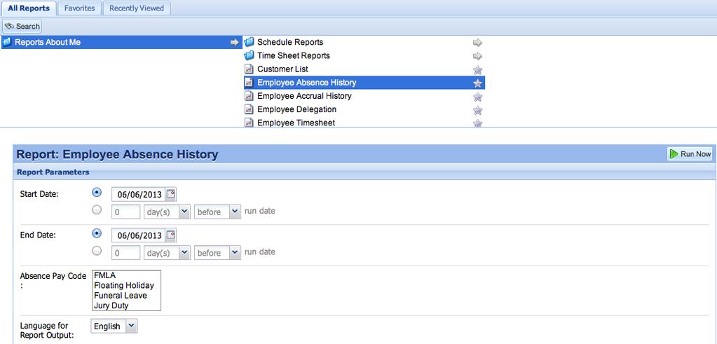 A second pane appears in which you specify report criteria. 4. Complete the respective fields. 5.