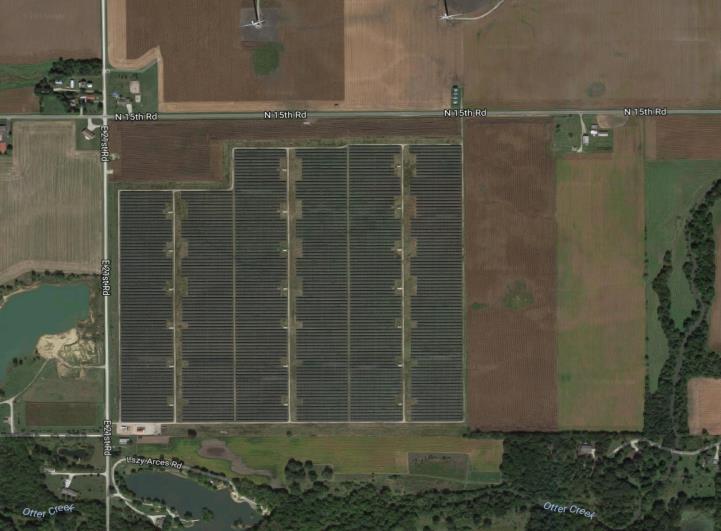 Prior to the Act s passage, there was only one operating solar farm in the State of Illinois. It is located in LaSalle County northeast of the Village of Streator.