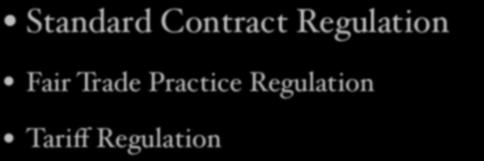 Regulation at a glance Standard Contract