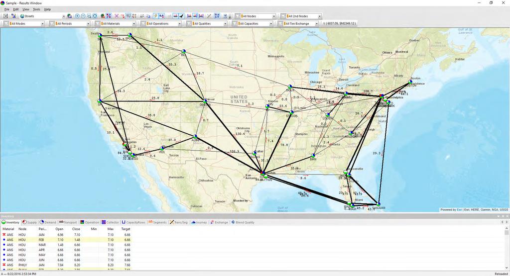Aspen Petroleum Supply Chain Planner provides several different graphical views to help you better monitor and control primary distribution.