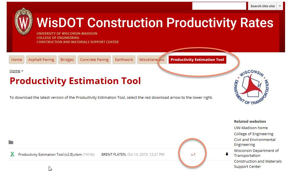 Data is entered by construction staff.