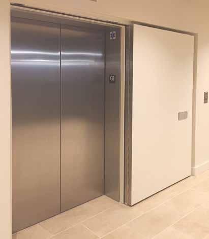For a clean, code compliant and cost-effective solution for your elevator smoke containment needs, the Syntégra Door Systems is the smart choice.