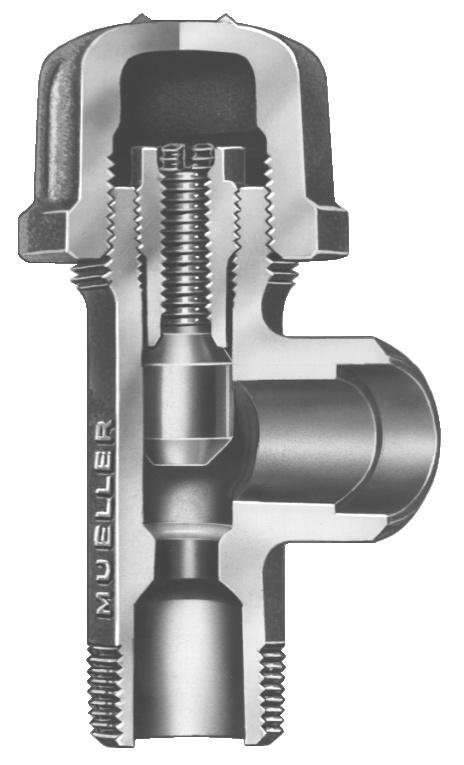 MUELLER NO-BLO FORGED STEEL service stop TEE FEATURES REV. 12-06 Mueller NO-BLO Service Stop Tees are used to make a main to service connection.