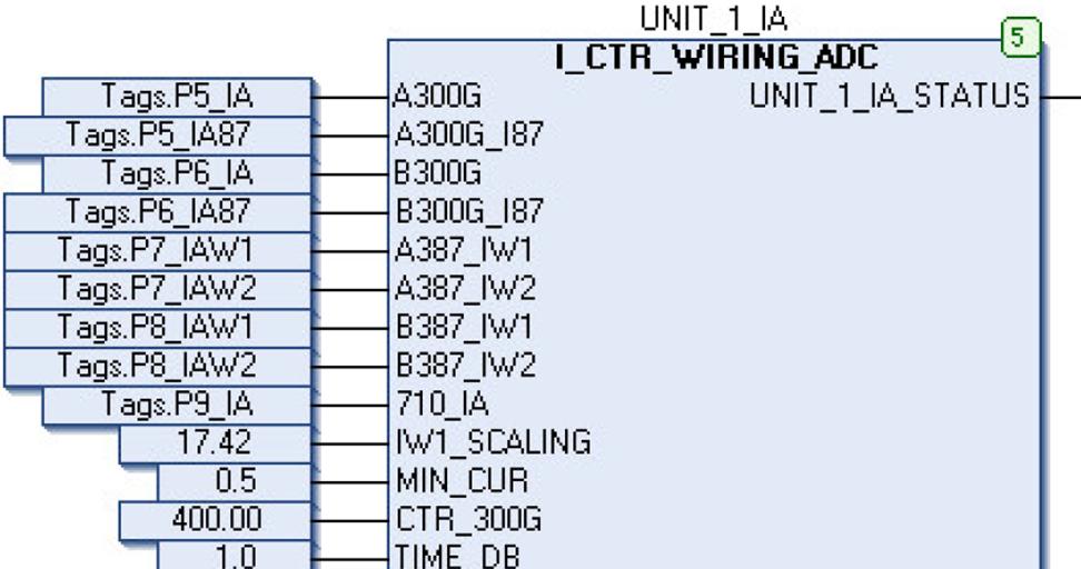 6 Because the IEC 61131 logic engine allows the use of multiple instances of one function block in one program, the CT validation program includes 12 instances (one for each phase) for each generator.