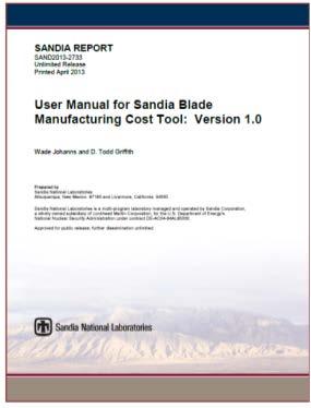 Sandia Blade Manufacturing Cost Model (version 1.