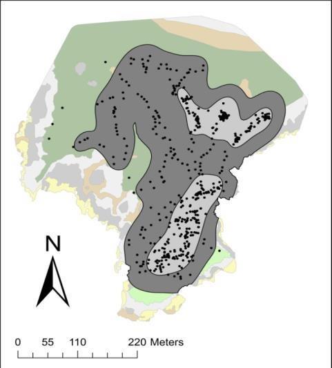 Challenges Habitat as Predictor Acoustic Telemetry Movement patterns overlayed on habitat map Sonic tags