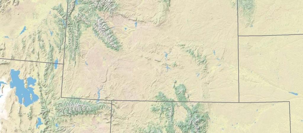 Wyoming shares the grid with Colorado and Utah