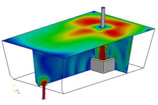 The CFD results in Figure 9 demonstrate the improved performance of the newly developed TUNFLOW compared to a conventional lipped impact pot of the same gross dimensions.