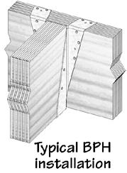 ESR-1280 Most Widely Accepted and Trusted Page 5 of 26 TABLE 1 BPH BEAM AND PURLIN HANGER ALLOWABLE LOADS 1,2,3,5 STOCK NO. GAGE DIMENSIONS (in.) FASTENER SCHEDULE Header Joist W H D 4 TF 4 Top Qty.
