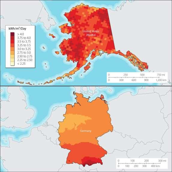 Resource Potential: Alaska Alaska s solar resource is