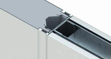 The profiles are available in powder coated RAL 9010 or RAL 9002 finish as standard to match door and window frames, with an optional