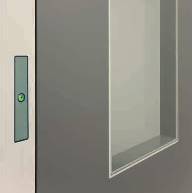 Door Interlocking System Kingspan UK Interlock Push Buttons An integral part of the Kingspan door interlocking solution are the Push Button / LED Indicator units, which are integrated into the frame