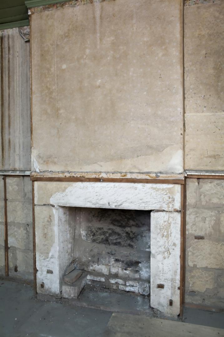 Figure 53- Fireplace missing including mantle,
