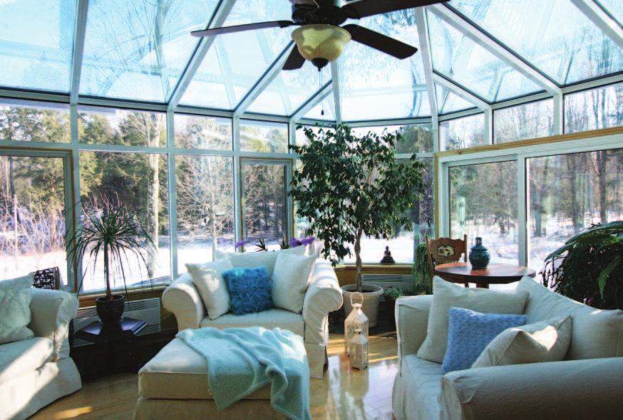 Adding a solarium is an investment in your quality of life and the value of your property!