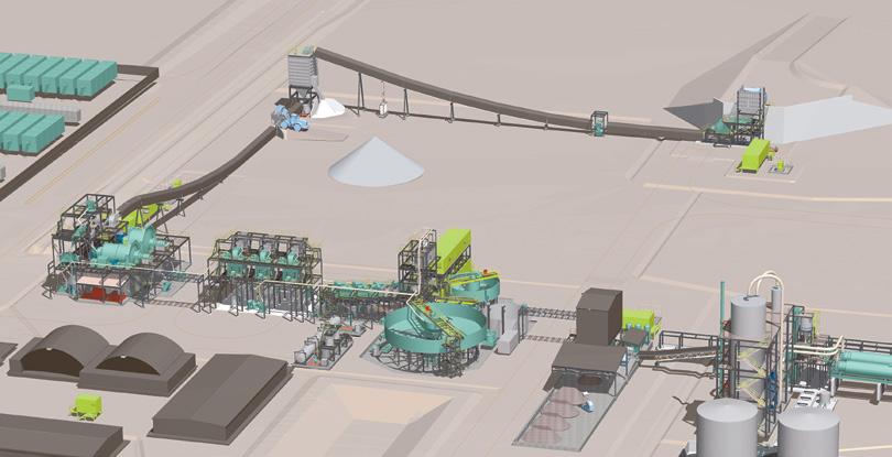 6 Processing Facilities Processing plant The process flowsheet includes a beneficiation and hydrometallurgical plant consisting of the following main components: Beneficiation plant A comminution
