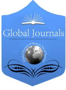 Global Journal of HUMN SOCIL SCIENCE Geography, Geo-Sciences, Environmental Disaster Management Volume 13 Issue 5 Version 1.