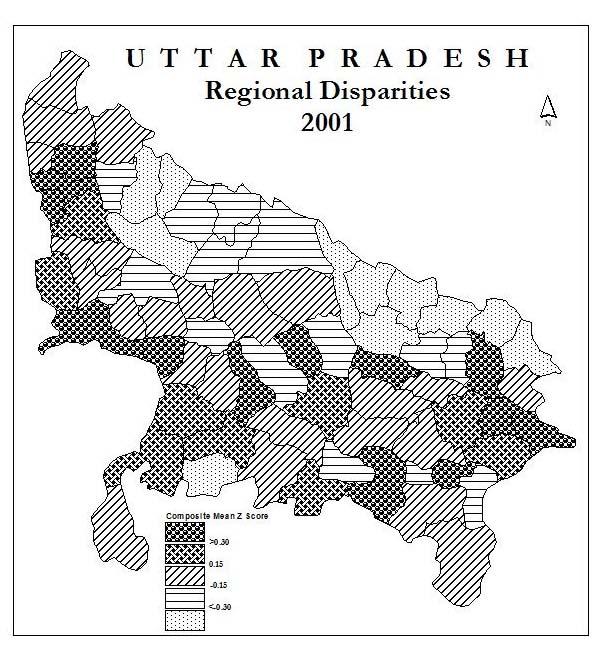 42 202 2 The distribution pattern of level of regional development is uneven all over the districts and presents a very complex picture (Fig.3).