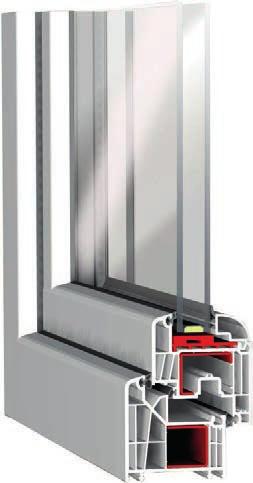 An additional internal seal allows for a reduction in heating costs.