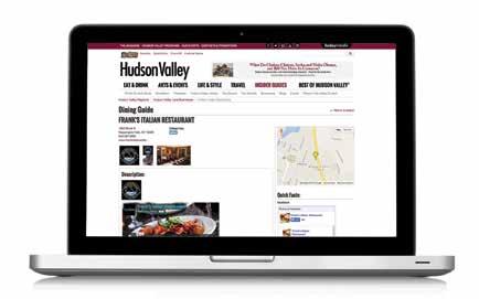 E-Newsletter Exclusive Ad $350 per issue Gain exclusive visibility in Hudson Valley Today, our daily update of all that s $300 per day (3+ days) happening in the Hudson Valley.