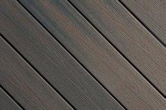 Multi-chromatic colours with bold, high traction wood grain Three-sided PermaTech cap layer resists staining and fading Never needs painting or refinishing Quality composite construction enhances