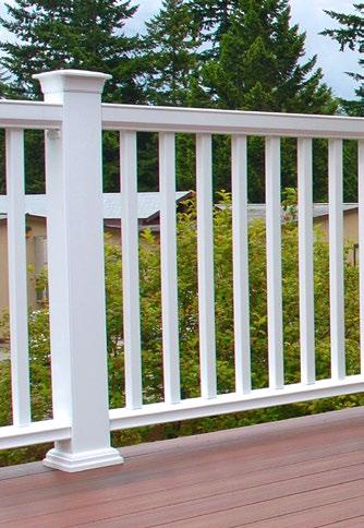Available in goes-with-anything White, Horizon Railing adds timeless appeal to any architecture or design aesthetic.