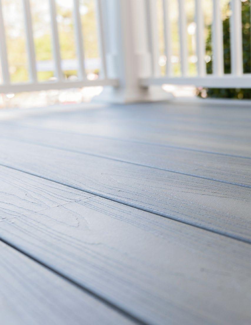 WHY FIBERON? EXCEPTIONAL Composite decking offers clear advantages over wood. BEAUTIFUL FROM START TO FINISH If you haven t seen today s composite decking, you re in for a treat.