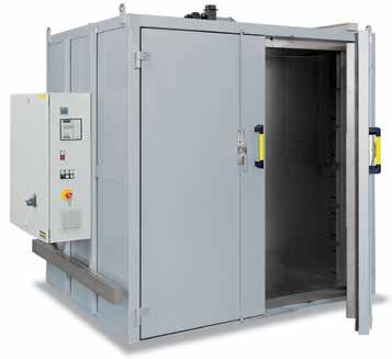 Air Circulation Chamber Furnaces > 560 Liters Electrically Heated or Gas-Fired N 1500/85HA with electric charging system for heavy loads N 3920/26HAS These air circulation chamber furnaces are