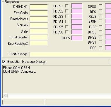 7 seg LED D level responce 7seg LED reports the error code Dlevel response reports error code in case of code is #7002; 1s 1s 1s 1s 1s E r 7 0 0 2 Error message is displayed here in TP 3-2