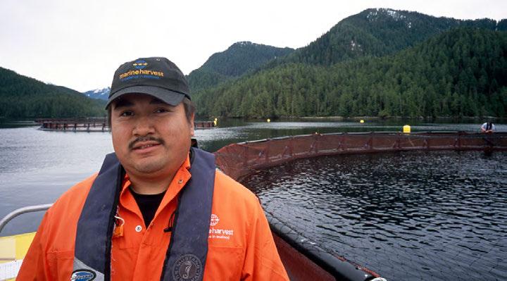 Marine Harvest Canada A Case Study: Kitasoo Aqua Farms With the downturn of the wild-salmon fishery in the mid-1980s, the Kitasoo/Xai xais First Nation, located in the community of Klemtu on the