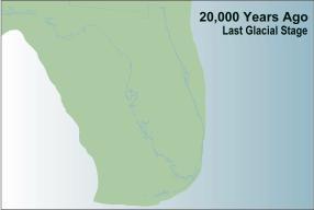 Charlotte County During the last glacial stage 20,000 years ago the peninsula's land mass was nearly doubled.
