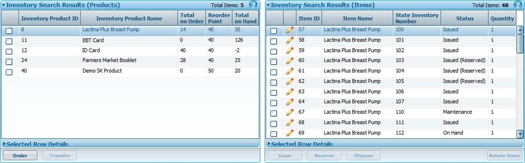 Searching for Existing Inventory 1. From the Home screen, go to Operations Inventory Search Product Inventory. The Search Product Inventory screen displays. 2.