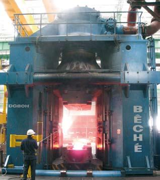 CASE STUDY Systems for hot forging counterblow hammers THE CUSTOMER Components industry THE REQUIREMENTS Economical production of large crankshafts with a component length up to four meters and