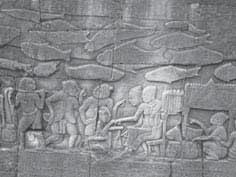Matthew Chadwick, 2006 Figure 1: Wall carving at Angkor Wat depicting the fish trading 2.