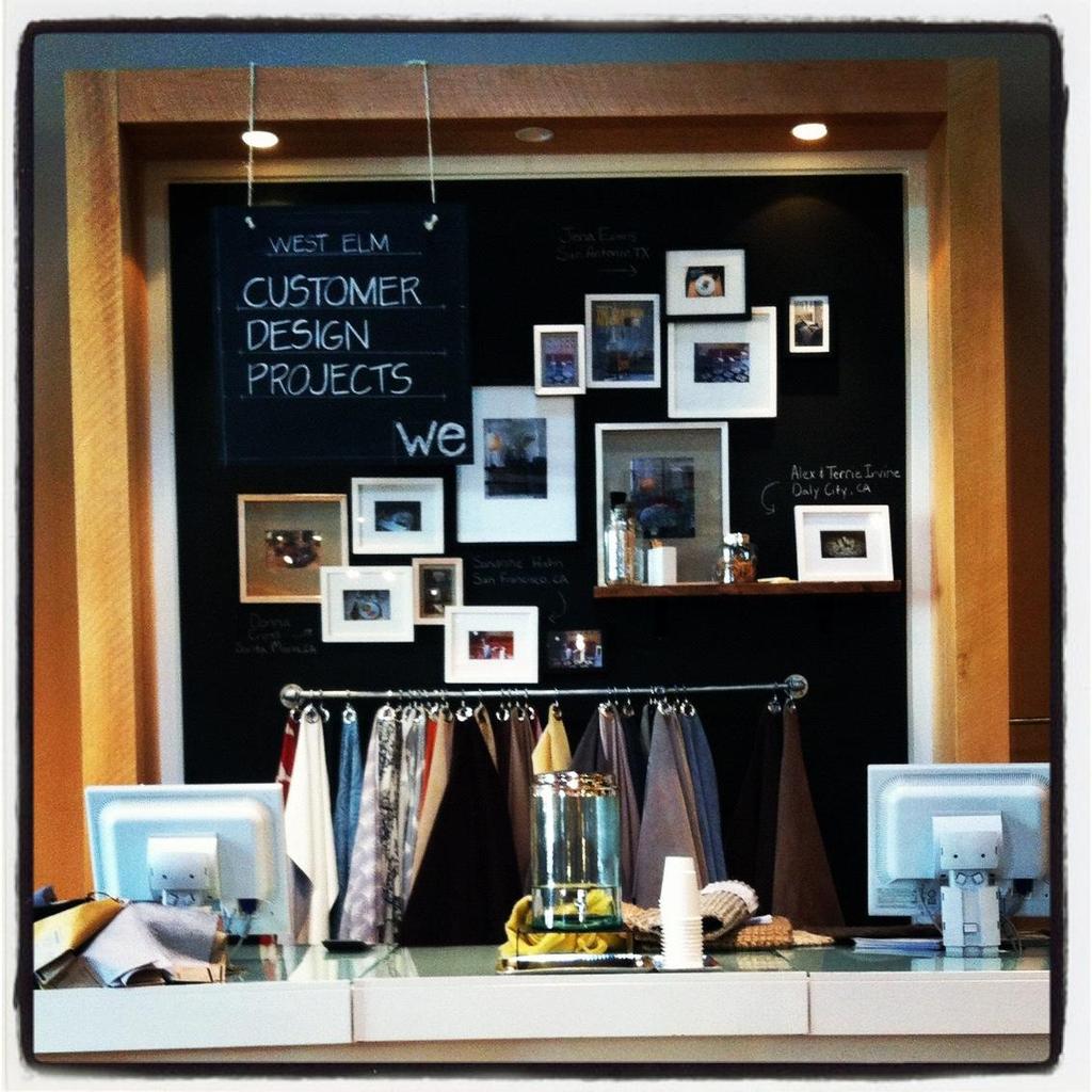 In 2012, West Elm will experiment with in-store ipad use by the sales staff, in order to better assist our customers Nick Weitzel Manager of West Elm Emeryville, California The online merchandising