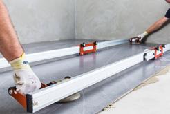 To make handling and installing the tiles easier and safer, it is recommended