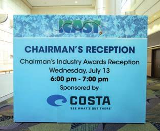 Sponsoring the Chairman s Industry Awards Reception is a winning way to present your organization in front of one of the best attended ICAST