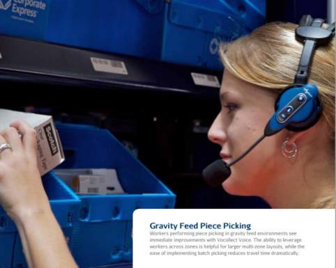 IMPROVE LABOR PRODUCTIVITY BEYOND DATA COLLECTION Voice, RF directed Putaway Putaway rules determine best location based upon dedicated or random location storage, product sampling and inspection