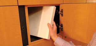Eliminates Receiving Room Packages are stored in the Lockers no need for a receiving room or for unsightly packages