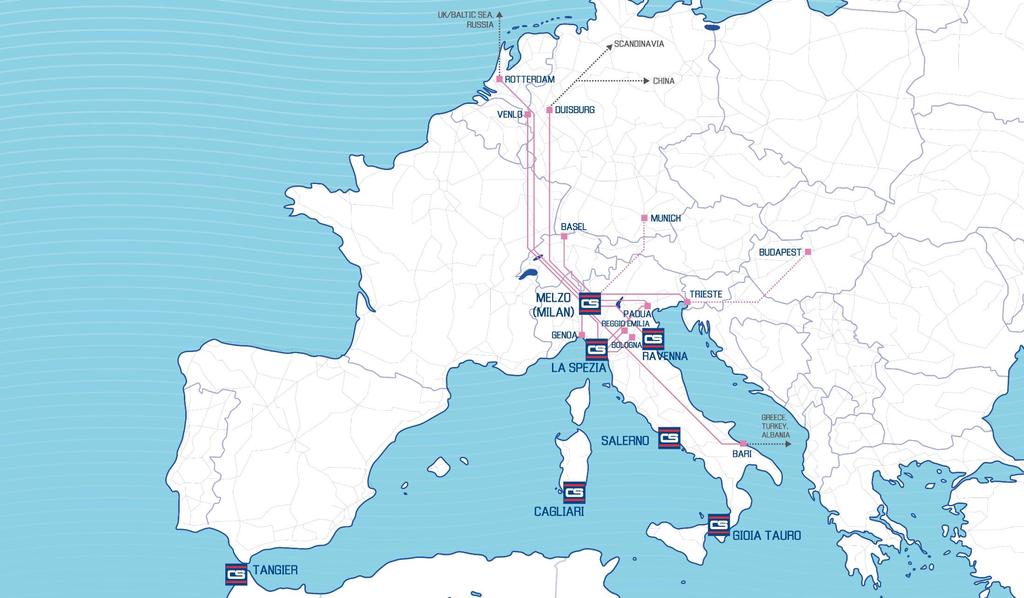 CONTSHIP ITALIA GROUP RAIL CONNECTIONS 2,500 EMPLOYEES US$ 390 million TURNOVER/YEAR* 25% of