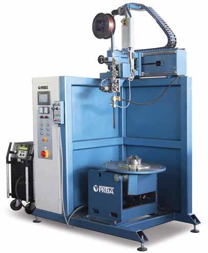 PKTBA-UNG-750-400-400-KNV-А MACHINE FOR HARDFACING / OVERLAYING OF CYLINDERS PURPOSE: automated hardfacing/overlaying of the external and internal surfaces of cylinders with consumable electrode in