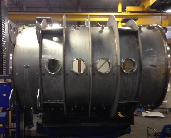 design specs The vacuum deposition chamber is nearing shipment from the