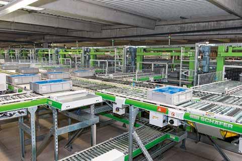 t Address Insertion Goods-in work stations Schäfer Carousel System Solution by SSI Schäfer Material flow at CERP Rouen follows these steps: The supplier s goods are delivered in cartons on stacked